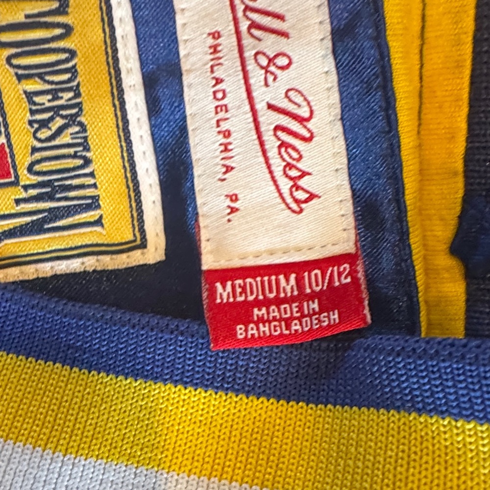 Mitchell & Ness Mariners Kids Blue and Yellow Jacket - Picture 3 of 4